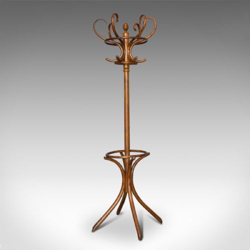 Antique Bentwood Coat Rack, Hall Stand, Thonet, Café, Coat Stick Umbrella, C1910