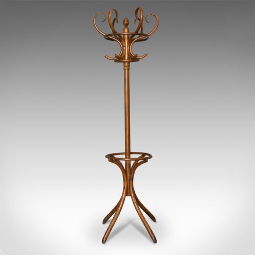 fig 1. Antique Bentwood Coat Rack, Hall Stand, Thonet, Café, Coat Stick Umbrella, c1910