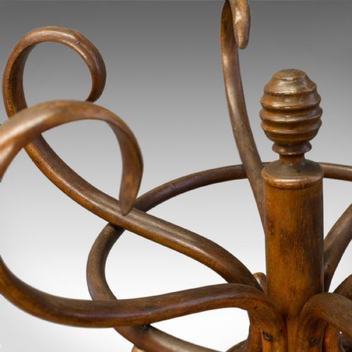 fig 3. Antique Bentwood Coat Rack, Hall Stand, Thonet, Café, Coat Stick Umbrella, c1910