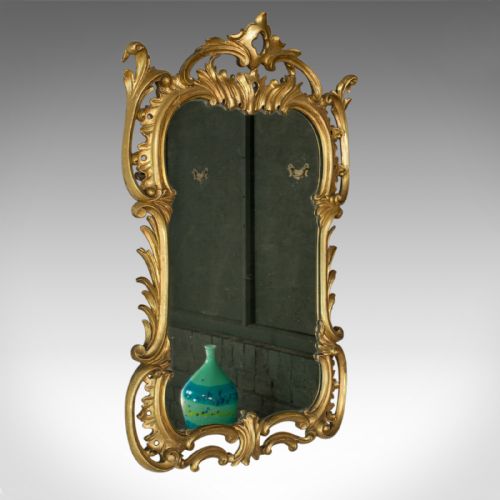 Antique Wall Mirror, English, Victorian, Gilt Gesso, Classical Taste, Circa 1890