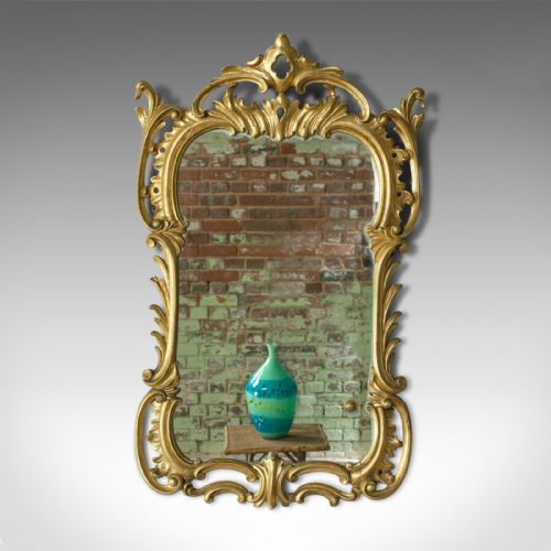 fig 1. Antique Wall Mirror, English, Victorian, Gilt Gesso, Classical Taste, Circa 1890