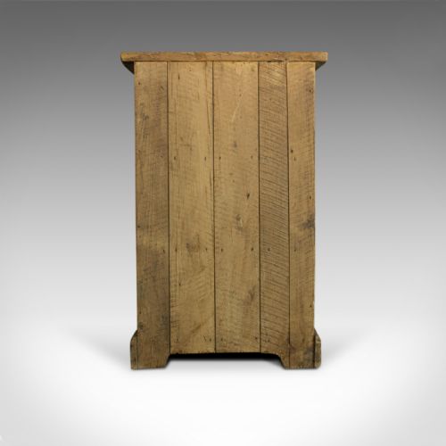 fig 3. Antique Pine Open Bookcase, Narrow, English, Victorian, Bookshelf, Circa 1900