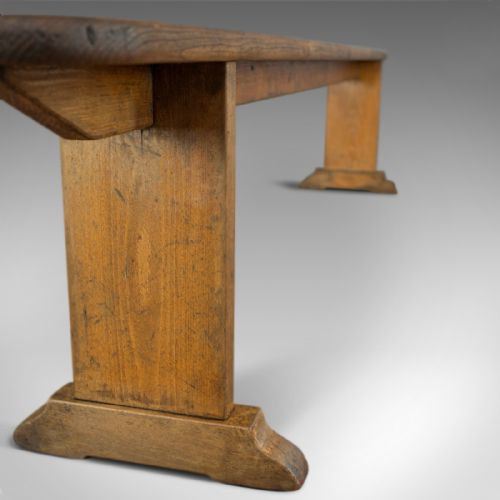 fig 2. Long Antique Bench, 7 Foot 4 Inch, Victorian, Kitchen, Pew, Seat, Circa 1900