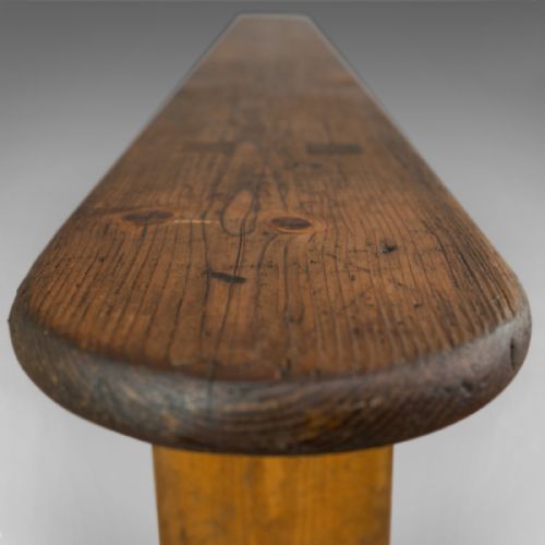 fig 3. Long Antique Bench, 7 Foot 4 Inch, Victorian, Kitchen, Pew, Seat, Circa 1900