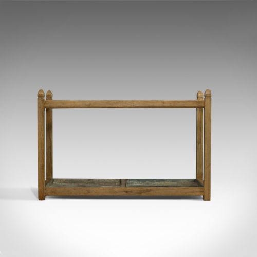 fig 1. Large Antique Stick Stand, English, Victorian, Pine, Umbrella, Rack, Circa 1900