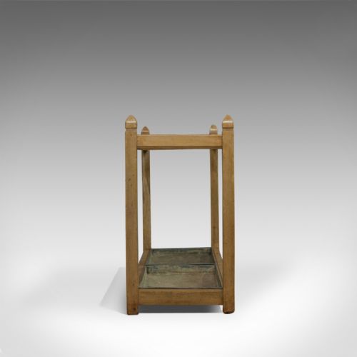 fig 3. Large Antique Stick Stand, English, Victorian, Pine, Umbrella, Rack, Circa 1900