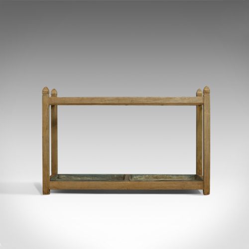 fig 4. Large Antique Stick Stand, English, Victorian, Pine, Umbrella, Rack, Circa 1900