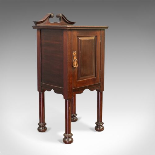 Antique Bedside Cabinet, Arts and Crafts, Maple and Co, Nighstand, C.1890