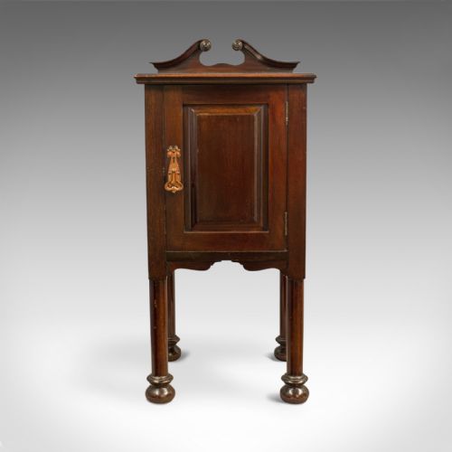 fig 2. Antique Bedside Cabinet, Arts and Crafts, Maple and Co, Nighstand, c.1890