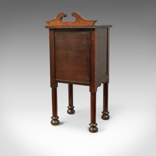 fig 4. Antique Bedside Cabinet, Arts and Crafts, Maple and Co, Nighstand, c.1890