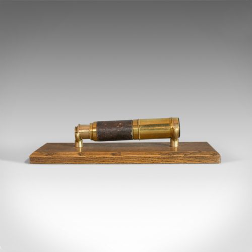fig 3. Antique Pocket Telescope, Three Draw, Refractor, English, Victorian, Circa 1880