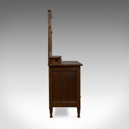 fig 2. Antique Dressing Table, Ray and Miles, Edwardian, Oak, Vanity Chest, Circa 1910