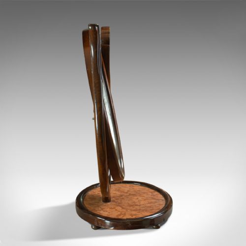 Antique Platform Mirror, Regency, Mahogany, Vanity, Toilet, Swing, Circa 1830