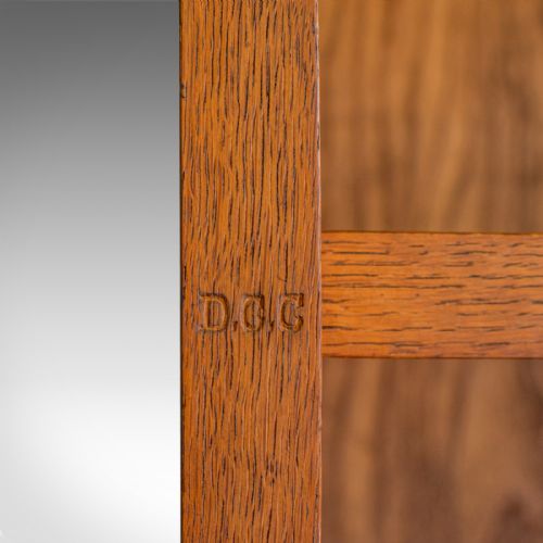 fig 4. Antique Library Bookshelf, Pitch Pine, Double-Sided Bookcase, Room Divider c1910