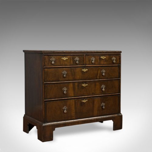 Antique Chest of Drawers, English, Regency, Mahogany, Chest, Early 19th Century