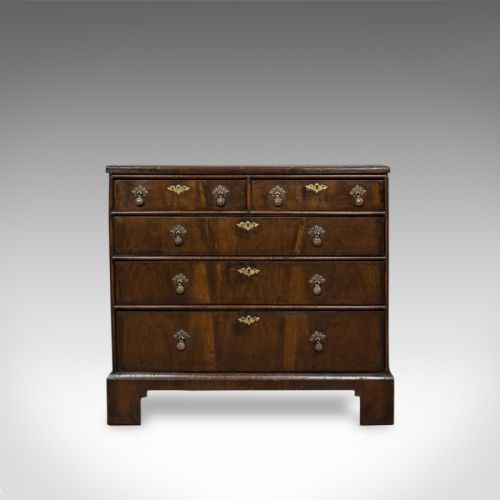 fig 1. Antique Chest of Drawers, English, Regency, Mahogany, Chest, Early 19th Century