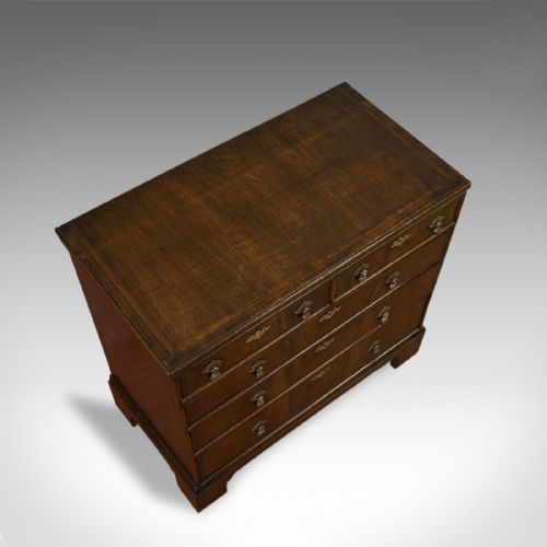 fig 4. Antique Chest of Drawers, English, Regency, Mahogany, Chest, Early 19th Century
