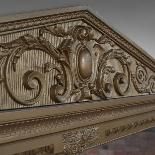 VERY LARGE ANTIQUE OVERMANTEL MIRROR 230X1895CM 7'5X6'2 CLASSICAL C1850 - ADDITIONAL PHOTO 3