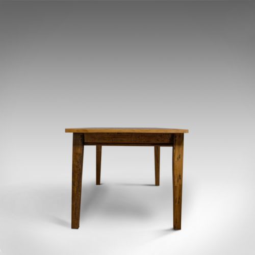 fig 2. Large Antique Dining Table, Oak, English, Victorian, Seats Eight, Circa 1900