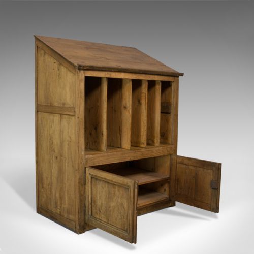 fig 1. Antique Clerks Standing Desk, Victorian, Pine, circa 1890