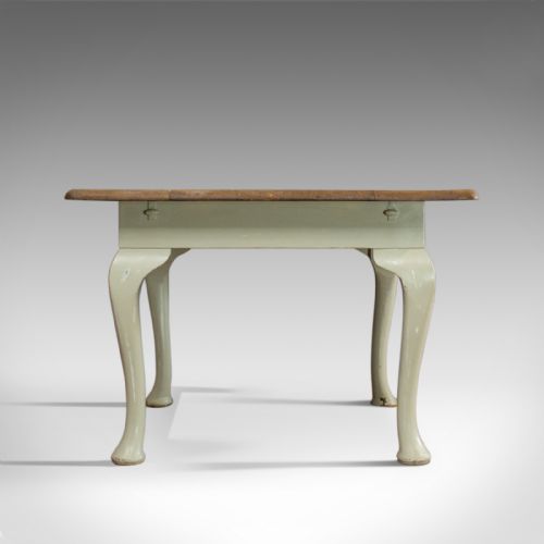 fig 2. Antique Dining Table, Square, Pine, Mahogany, Country Kitchen, Seats Four c.1900