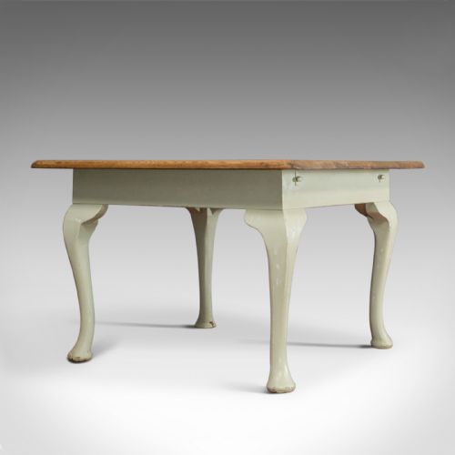 fig 3. Antique Dining Table, Square, Pine, Mahogany, Country Kitchen, Seats Four c.1900
