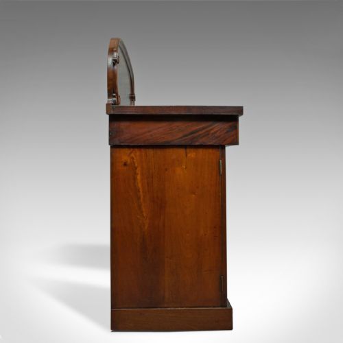fig 2. Antique Pedestal Sideboard, English, Mahogany, Dresser, Victorian, Circa 1850