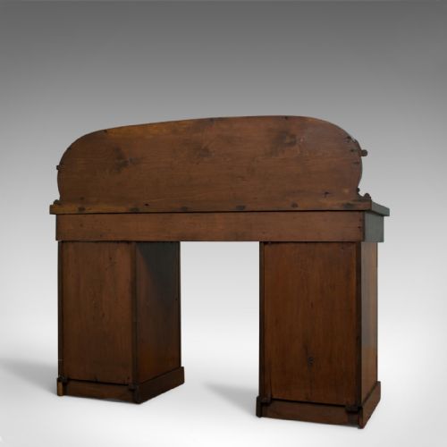 fig 3. Antique Pedestal Sideboard, English, Mahogany, Dresser, Victorian, Circa 1850