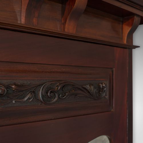 fig 5. Antique Wardrobe, Maple and Co, English, Mahogany, Victorian, Art Nouveau C.1880