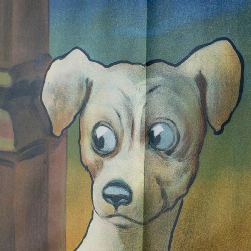 fig 4. Very Large Antique Advertisement Poster, Veritas, Lithograph, John Hassall c1920