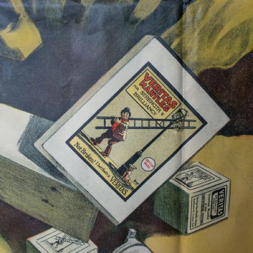 fig 5. Very Large Antique Advertisement Poster, Veritas, Lithograph, John Hassall c1920