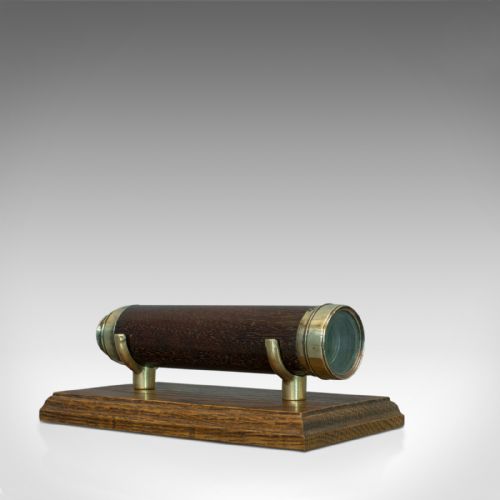 fig 1. Antique Telescope, English, 3 Draw Refractor, Silberrad Aldgate, 19th Century