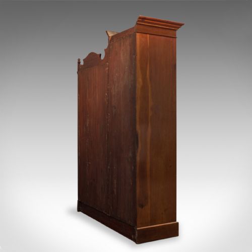 fig 4. Antique Mirrored Wardrobe, English, Edwardian, Mahogany, Compactum, Circa 1910