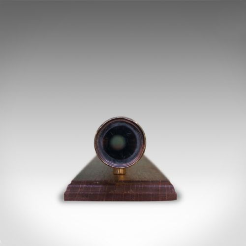fig 2. Antique Telescope, English, 3 Draw, Refractor, Silberrad Aldgate, 19th Century