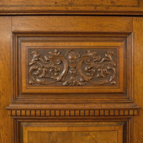 fig 2. Antique Triple Wardrobe, Scottish, Oak, Compactum, Victorian, Circa 1870
