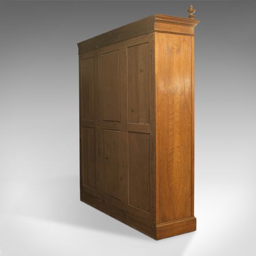 fig 4. Antique Triple Wardrobe, Scottish, Oak, Compactum, Victorian, Circa 1870