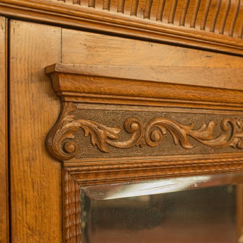 fig 6. Antique Triple Wardrobe, Scottish, Oak, Compactum, Victorian, Circa 1870