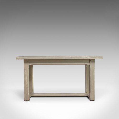 fig 1. Antique Dining Table, Jacobean Revival, Painted, Oak, Refectory, Seats 4, c.1910