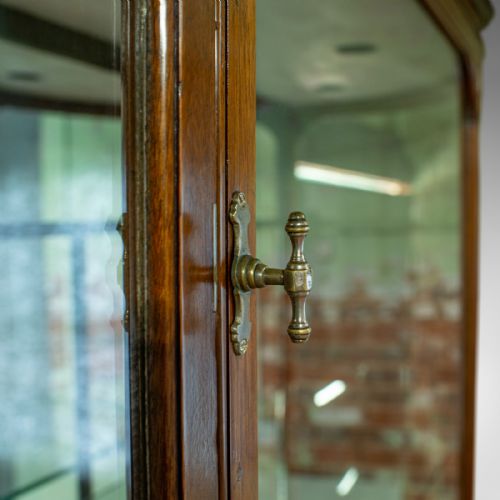 fig 4. Large Antique Display Cabinet, Mahogany, Glass, Retail Showcase, Victorian