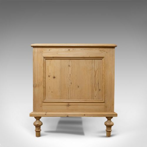 fig 1. Antique Bed Frame, English, Victorian, Pine, Bedstead, Late 19th Century, C.1900