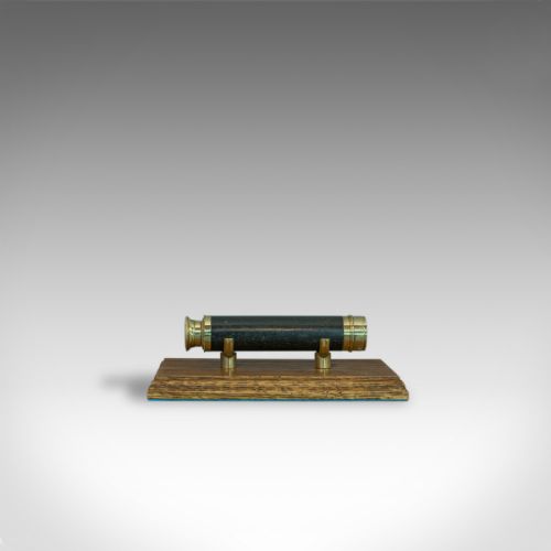 fig 2. Antique Pocket Telescope, Three Draw, Refractor, English, Victorian, Circa 1870