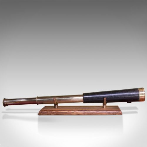 fig 2. Antique Telescope, Regency, Baker of London, Two Draw Refractor, Circa 1920