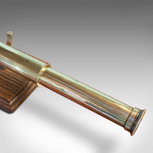 fig 4. Antique Telescope, Regency, Baker of London, Two Draw Refractor, Circa 1920
