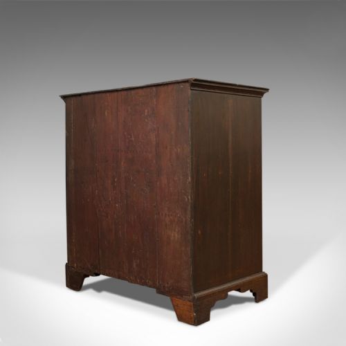 fig 3. Antique Chest of Drawers, English, Oak, Bedroom, Tallboy, Georgian, Circa 1790