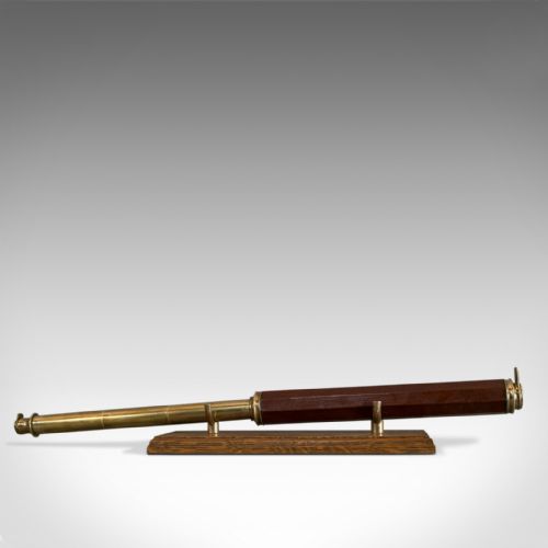 fig 2. Antique Telescope, English, Single Draw, Refractor, Terrestrial, Circa 1760