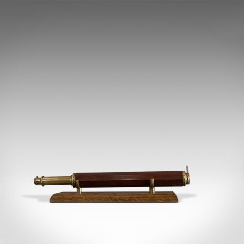 fig 4. Antique Telescope, English, Single Draw, Refractor, Terrestrial, Circa 1760
