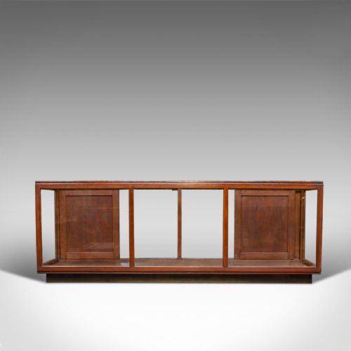 fig 3. Large Antique Display Cabinet, English, Pine, Showcase, Edwardian, Circa 1910