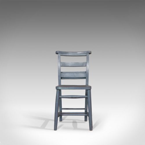 fig 1. Antique School Chair, English, Victorian, Beech, Educational, Seat, Circa 1900