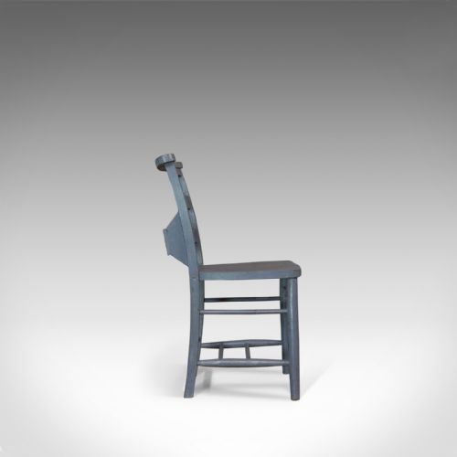 fig 2. Antique School Chair, English, Victorian, Beech, Educational, Seat, Circa 1900