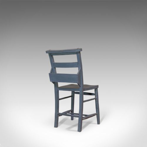 fig 3. Antique School Chair, English, Victorian, Beech, Educational, Seat, Circa 1900